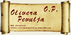 Olivera Pevulja vizit kartica